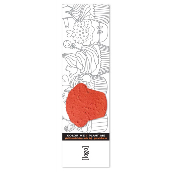 Seed Paper Shape Coloring Bookmark... from ASI 40646 Bloomin Promotions / Bloomin' Promotions™