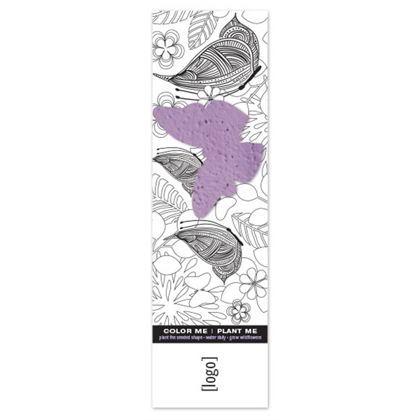 Seed Paper Shape Coloring Bookmark... from ASI 40646 Bloomin Promotions / Bloomin' Promotions™