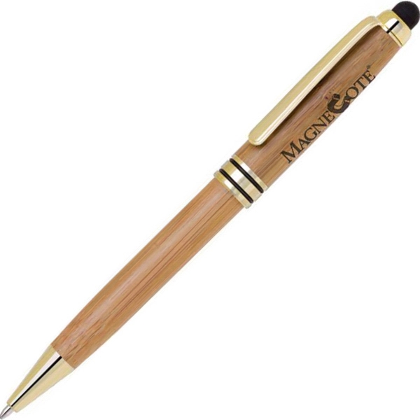 Eco-friendly ballpoint or gel pens made of bamboo with accents and... from ASI 68190 Lungsal / Lungsal
