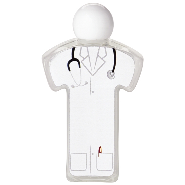 Plastic bottle filled antibacterial hand sanitizer gel with screw-on cap and... from ASI 79530 Prime Line