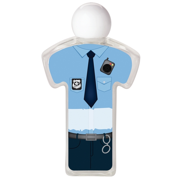 Plastic bottle filled antibacterial hand sanitizer gel with screw-on cap and... from ASI 79530 Prime Line