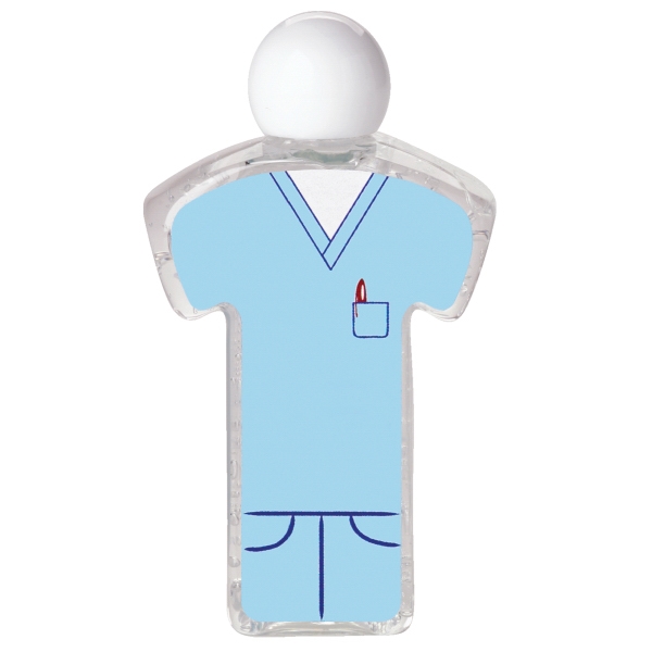 Plastic bottle filled antibacterial hand sanitizer gel with screw-on cap and... from ASI 79530 Prime Line