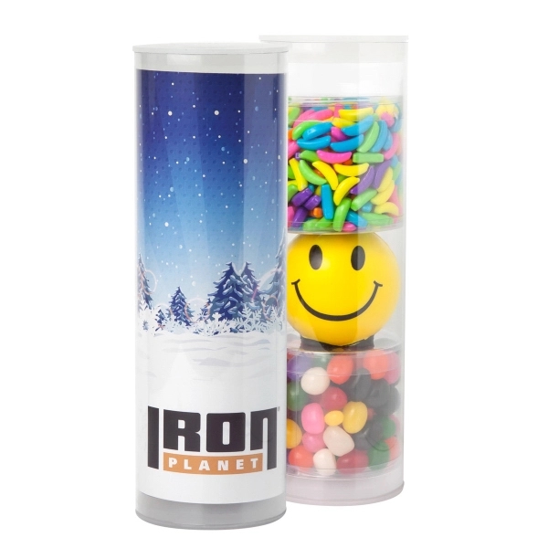 3 Piece Stress Relief Candy Tube... from ASI 44900 NC Custom (CI/Lanco) / Chocolate Inn