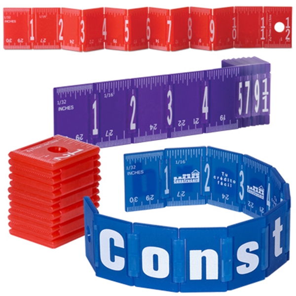 Foldable 12" ruler with numbers on the spine that appear in... from ASI 79530 Prime Line / Prime Line