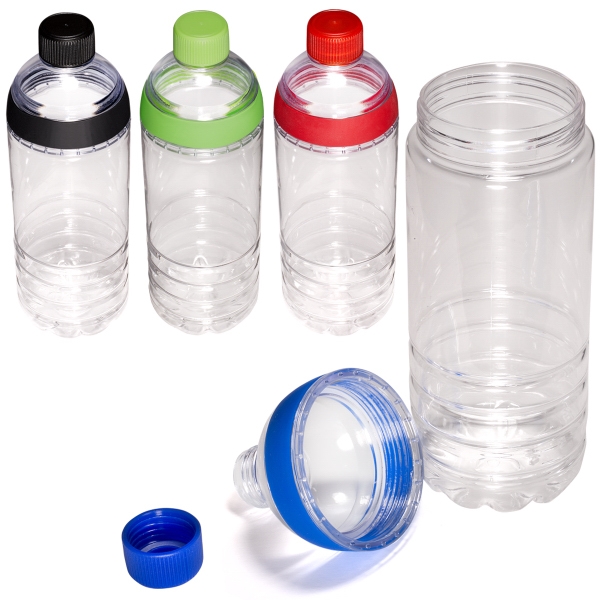 Easy-Fill Tritan (TM) water bottle with colorful reusable ice cubes together... from ASI 79530 Prime Line / Prime Line
