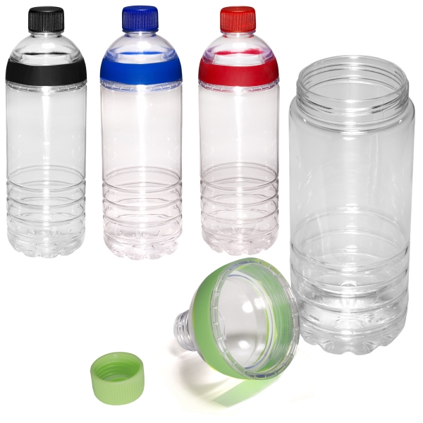 Easy-Fill Tritan (TM) water bottle with colorful reusable ice cubes together... from ASI 79530 Prime Line / Prime Line