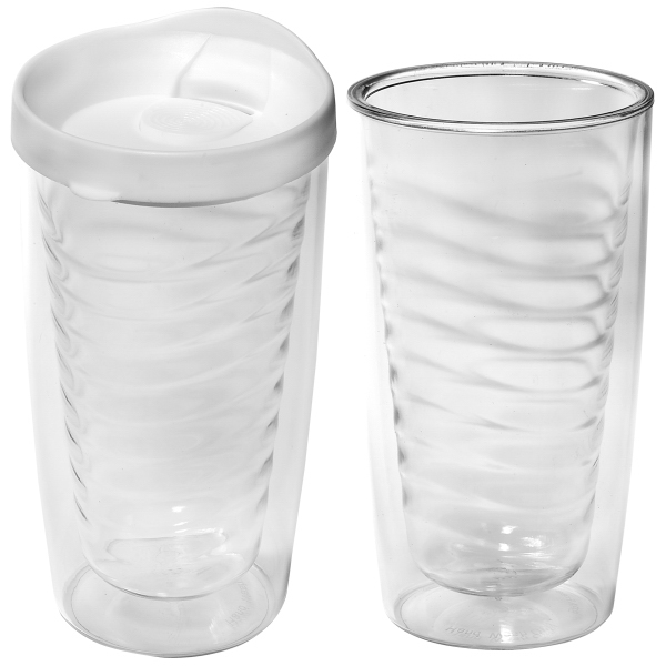Set of colorful reusable ice cubes and an Avalon clear tumbler.... from ASI 79530 Prime Line / Prime Line