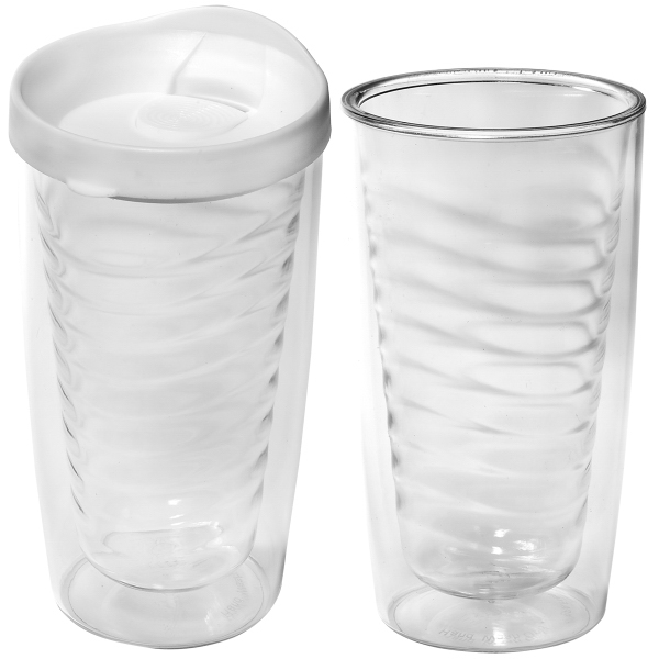 Set of colorful reusable ice cubes and an Avalon clear tumbler.... from ASI 79530 Prime Line / Prime Line