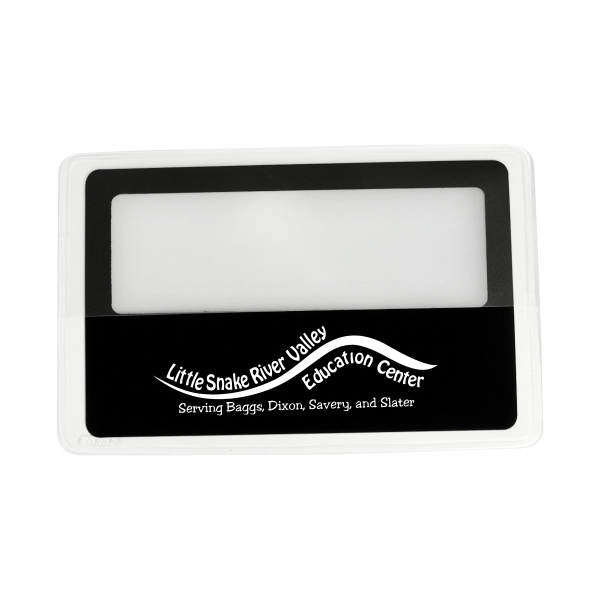 Credit card shaped magnifier with 3x magnification power.... from ASI 62190 Illini