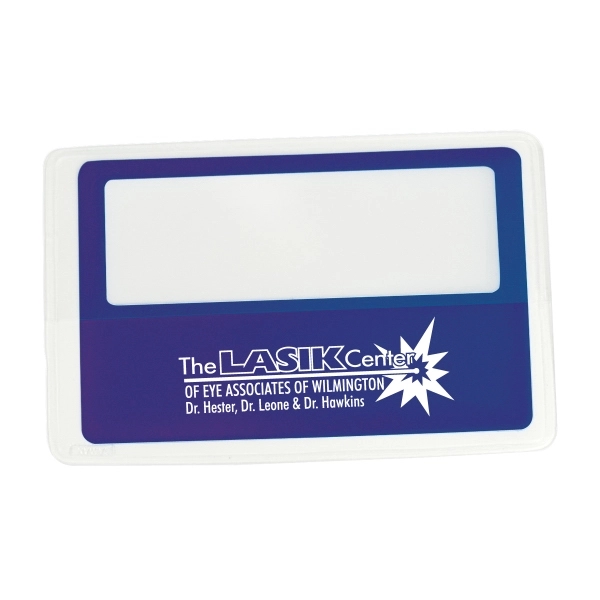 Credit card shaped magnifier with 3x magnification power.... from ASI 62190 Illini