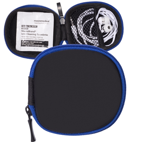 Pocket pouch set with earbuds and lens cleaning towelette... from ASI 79530 Prime Line