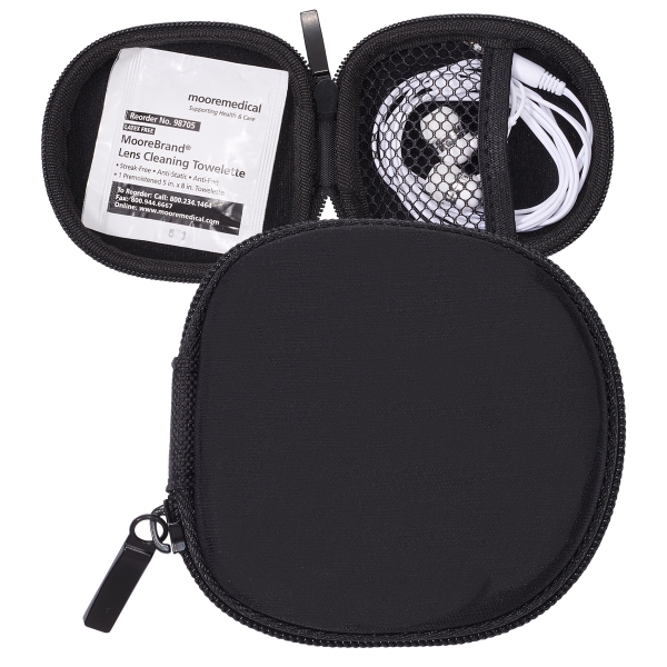 Pocket pouch set with earbuds and lens cleaning towelette... from ASI 79530 Prime Line