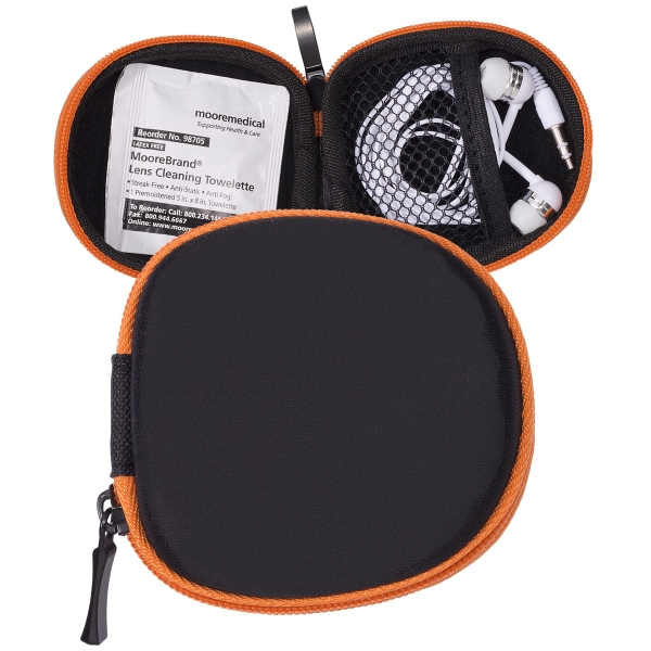 Pocket pouch set with earbuds and lens cleaning towelette... from ASI 79530 Prime Line