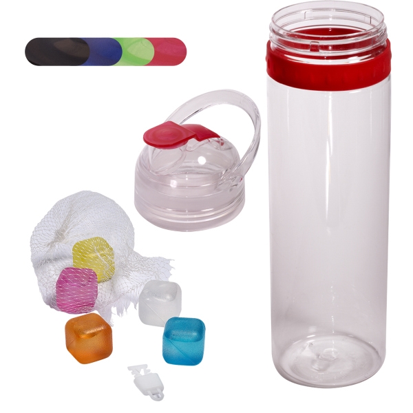 Set composed of reusable ice cubes and travel water bottle.... from ASI 79530 Prime Line / Prime Line