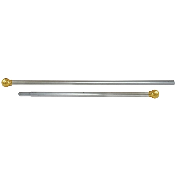 10' Aluminum 1" crossbar with gold ball ends.... from ASI 80228 Quinn