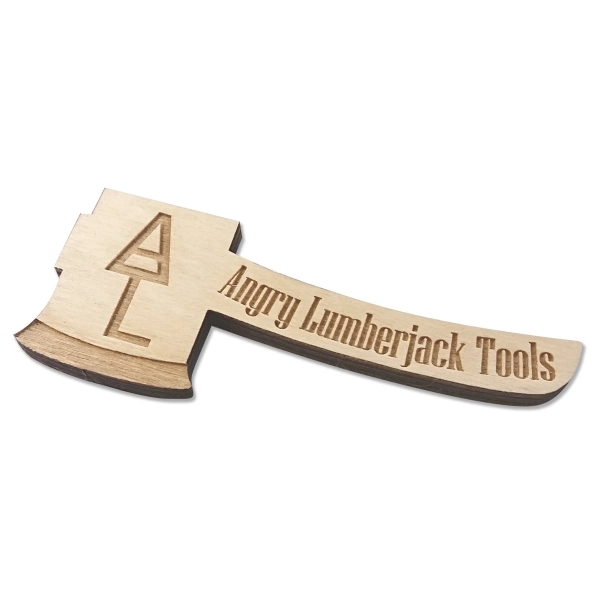 Birch wood magnets with 1/4" thickness and laser etching.... from ASI 72521 Morris Magnets