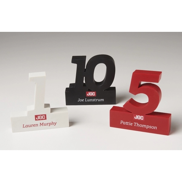 Desk-sized number cutout award.... from ASI 89860 StoneyCreek / StoneyCreek®