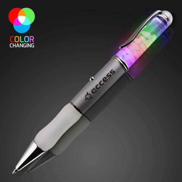 Blank or Imprinted. Floating pebbles pen.... from ASI 34194 ALightPromos / Alight Promotional Products