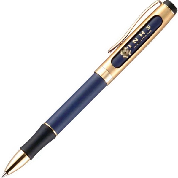 Brass twist-action ballpoint pen with a metallic color barrel and convenient... from ASI 68190 Lungsal / Lungsal