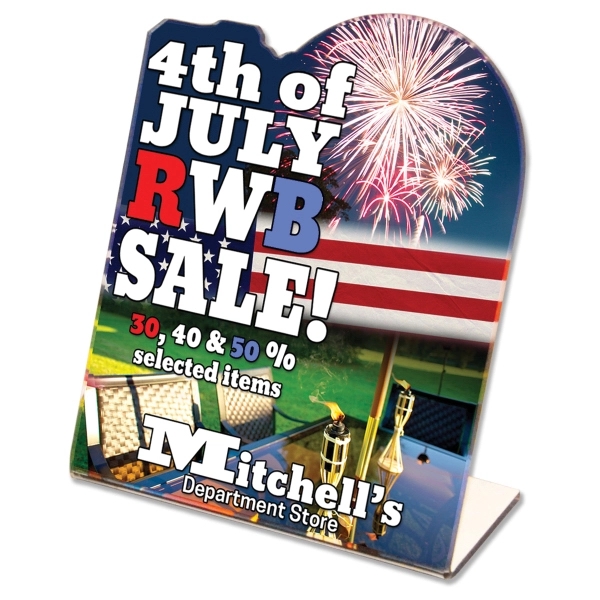 Point of sale sign, created on a 1/8" acrylic with full... from ASI 72521 Morris Magnets / Laser Cuts