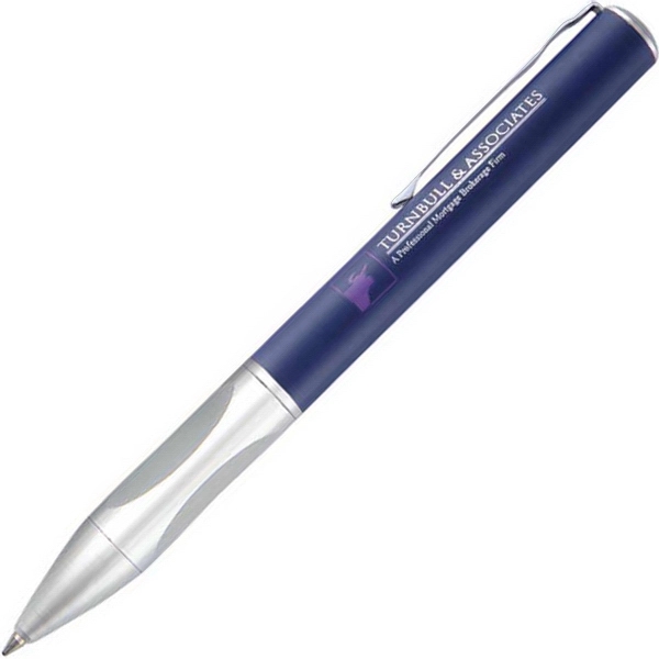 Click-action ballpoint pen with a pearl white barrel with lacquer coated... from ASI 68190 Lungsal / Lungsal