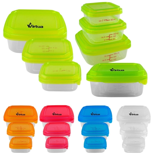 Square Portion Control Containers... from ASI 30208 A P Specialties / AP Specialties