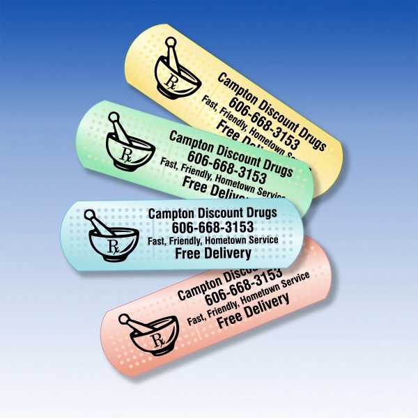 1" x 3.5" bandage shaped magnet with full color process imprinting.... from ASI 92977 UniversalPromo, Inc / UP Line