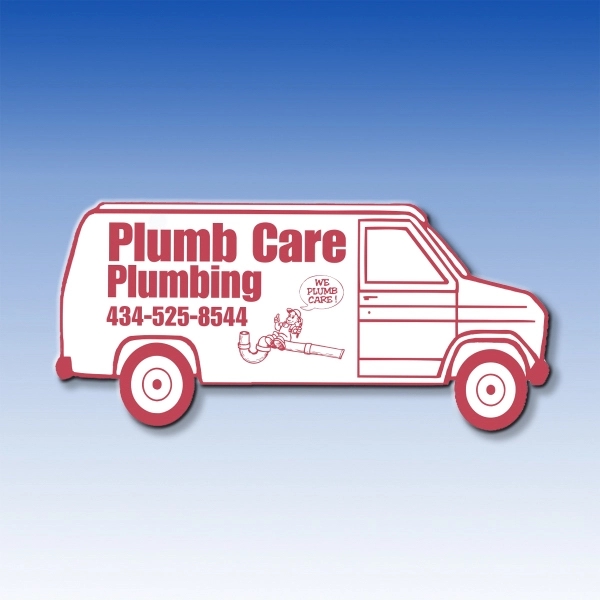1 3/4" x 3 3/4" van shaped magnet with full color... from ASI 92977 UniversalPromo, Inc / UP Line