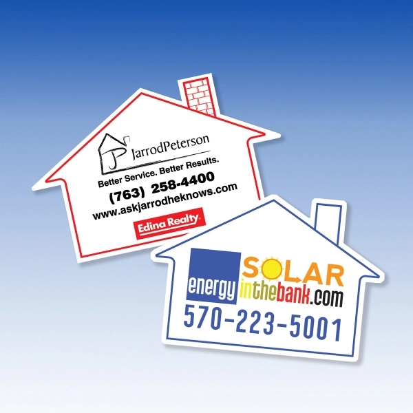 2.25"W x 2.5"H x 0.02"D house shaped magnet with full color... from ASI 92977 UniversalPromo, Inc / UP Line