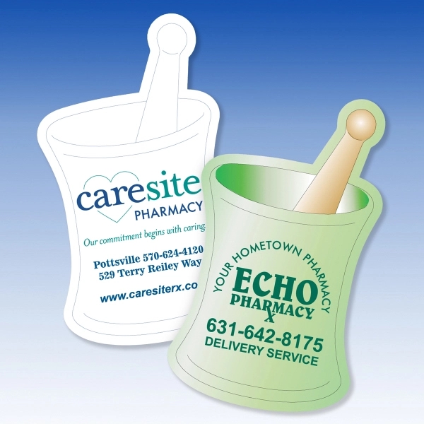 2" x 3 1/2" full color laminated mortar and pestle magnet.... from ASI 92977 UniversalPromo, Inc / UP Line