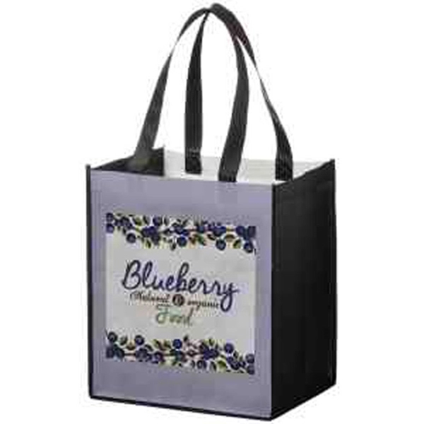 13" x 10" x 15" PET non-woven grocery tote with reinforced... from ASI 35290 American Ad Bag Co