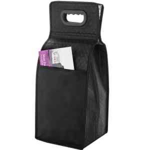7" x 7" x 19 1/2" non-woven PP four-bottle insulated wine... from ASI 35290 American Ad Bag Co