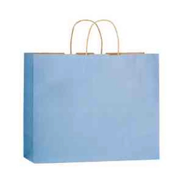 16" x 6" x 13" matte Kraft paper shopping bag with... from ASI 35290 American Ad Bag Co