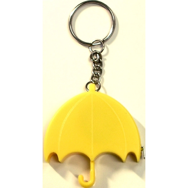 Umbrella shape tape measure with key chain.... from ASI 74585 Nu Promo International / Nu Promo Line