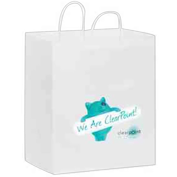 14 1/2" x 9 1/2" x 16 1/4" white Kraft paper... from ASI 35290 American Ad Bag Co