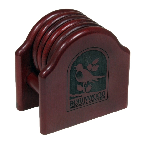Wood Coaster Set, 4.75" x 2.75" x 4.75". Looking for a... from ASI 88156 Solid Dimensions Inc / Solid Dimensions Line
