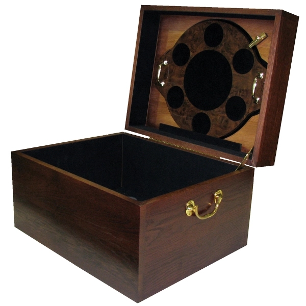 Heirloom Decanter Box, 22.5 x 18 x 13.5". This solid hardwood... from ASI 88156 Solid Dimensions Inc / Solid Dimensions Line