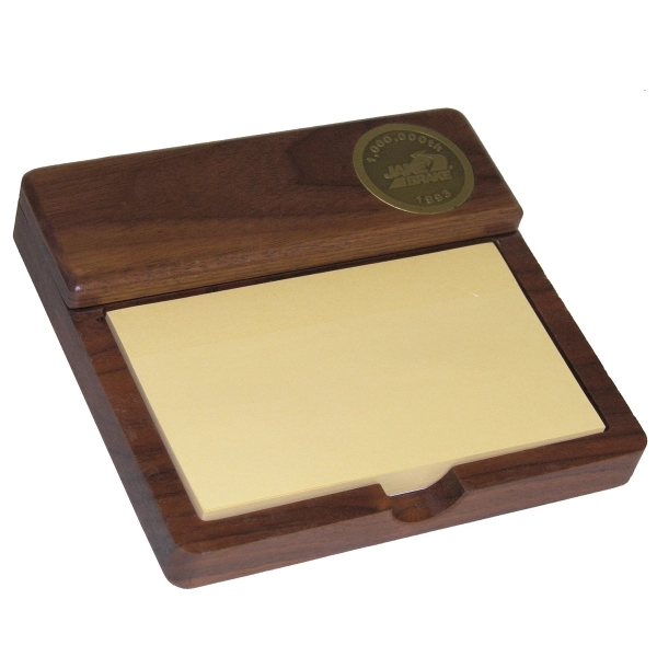 Wood Note Tray W/Lid, 5.875" x 5.5" x 1".... from ASI 88156 Solid Dimensions Inc / Solid Dimensions Line