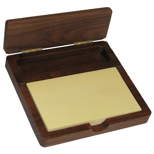 Wood Note Tray W/Lid, 5.875" x 5.5" x 1".... from ASI 88156 Solid Dimensions Inc / Solid Dimensions Line