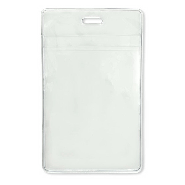 Durable event-size vinyl badge holders feature front & back pockets plus... from ASI 79898 Promovision / PROMOVISION