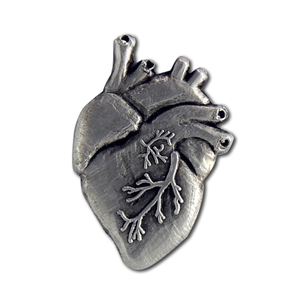 Anatomically correct human heart pin. Blank.... from ASI 96235 Wehr Industries Inc