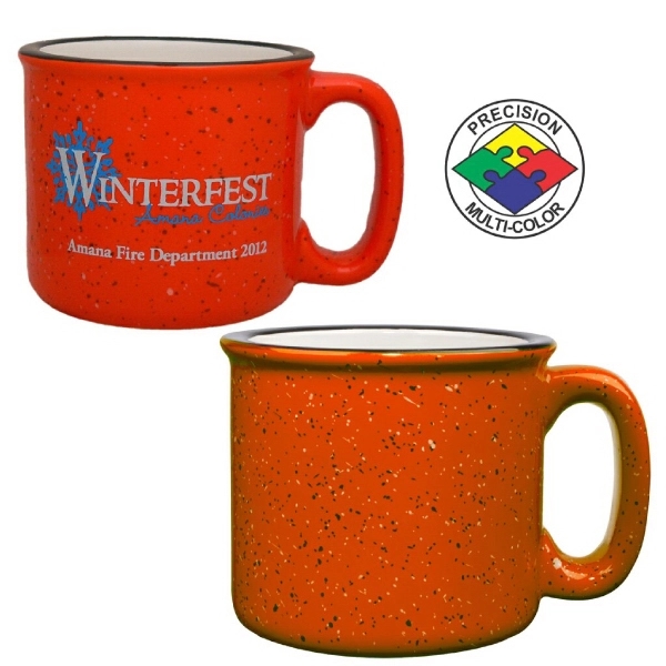 15oz two-tone speckled campfire mug with handle. Spot color.... from ASI 80093 Pyrographics / Pyrographics Line