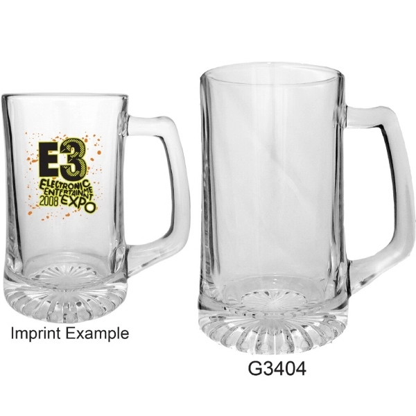25oz Clear Glass Beer Mug... from ASI 80093 Pyrographics / Pyrographics Line