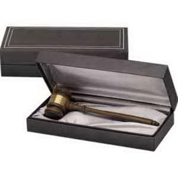 Gavel Presentation Set in a charcoal grey case featuring a gavel... from ASI 56020 The Gavel Company / The Gavel Company