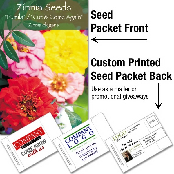 Mailable Seed Packet - Custom Printed Back... from ASI 46719 Corner Lot Marketing Inc / CLMPromotions