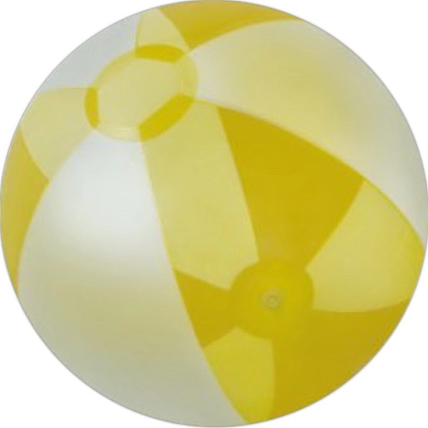 16" Inflatable Beach Ball, 3 Frosted panels, 3 Color panels.... from ASI 57705 Goodview Industries Co Inc / Goodview Industries