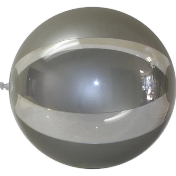 16" Inflatable Beach Ball, 3 silver panels. 3 clear panels.... from ASI 57705 Goodview Industries Co Inc / Goodview Industries