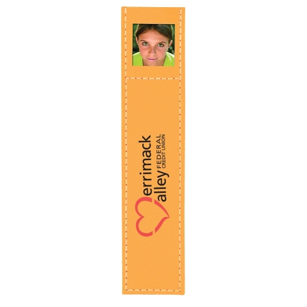 Promotional bookmark with 1" x 1" insert section for a photo.... from ASI 62190 Illini