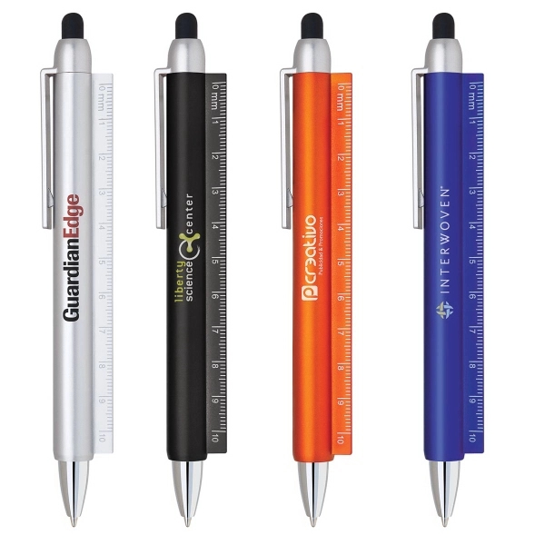 Twist-action pen with a stylus and tape measure for making measurements.... from ASI 90859 Tempo Industries Inc / Tempoline