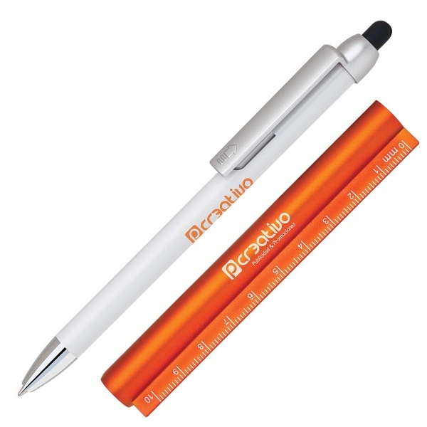 Twist-action pen with a stylus and tape measure for making measurements.... from ASI 90859 Tempo Industries Inc / Tempoline